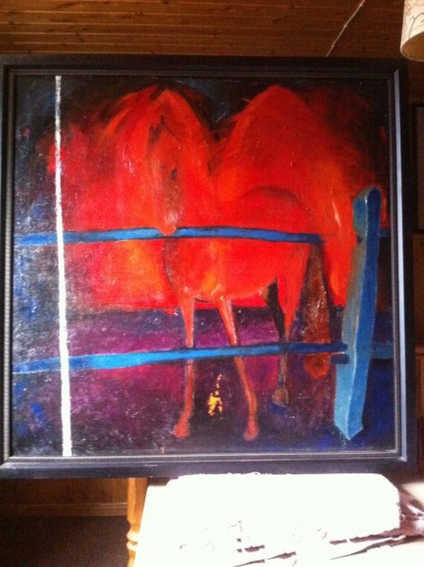 Horse song, oil canvas.