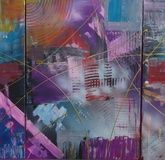 Magic city Modular canvas (2x 30x70, 1x 50x70), acrylic, abstractionism.