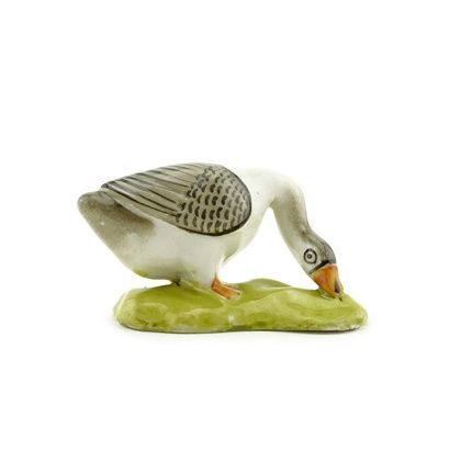 Russian Early Kuznetsov Brothers porcelain goose