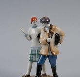 PORCELAIN FIGURE ‘Study, study!’ ‘ACTIVISTS’ (‘WORKERS’ FACULTY’).