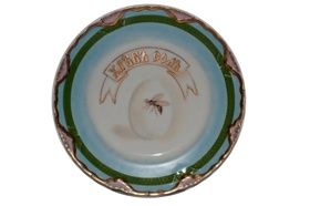 Антикварная фарфоровая тарелка от Кузнецовской фабрики