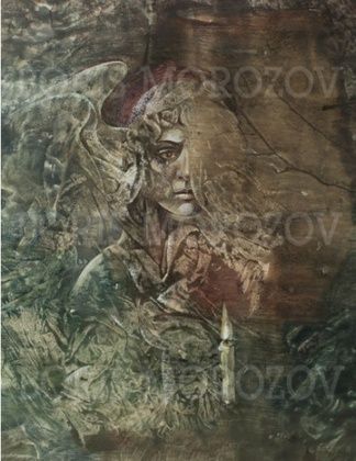«Плачущий ангел» Бумага/Ватман / Акварель 