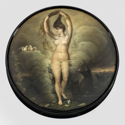 Rare tobacco box with an image of Venus.