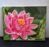 Lotus oil, canvas