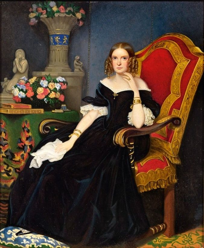Portrait of Clotilde, Countess Reichsgräfin von Willich und Lottum: delicately crafted and historically significant.
