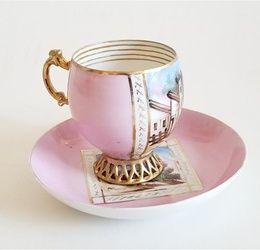 Imperial Russian Porcelain Cup & Saucer