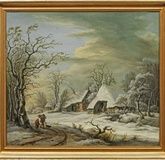 "Зимний пейзаж в Амстердаме: редкая работа молодого художника"