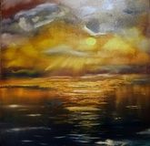 Storm petrel canvas, oil