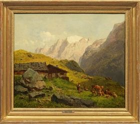 Миллнер, Мюнхен, 1885: альпийские луга в живописи