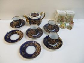 Фарфоровый чайный сервиз М.С. Кузнецова из Дулево, конец XIX века