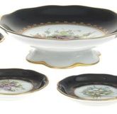Porcelain utensil's for jam (1+6) by Jelizaveta Gegello (1904-1999), c 1930's