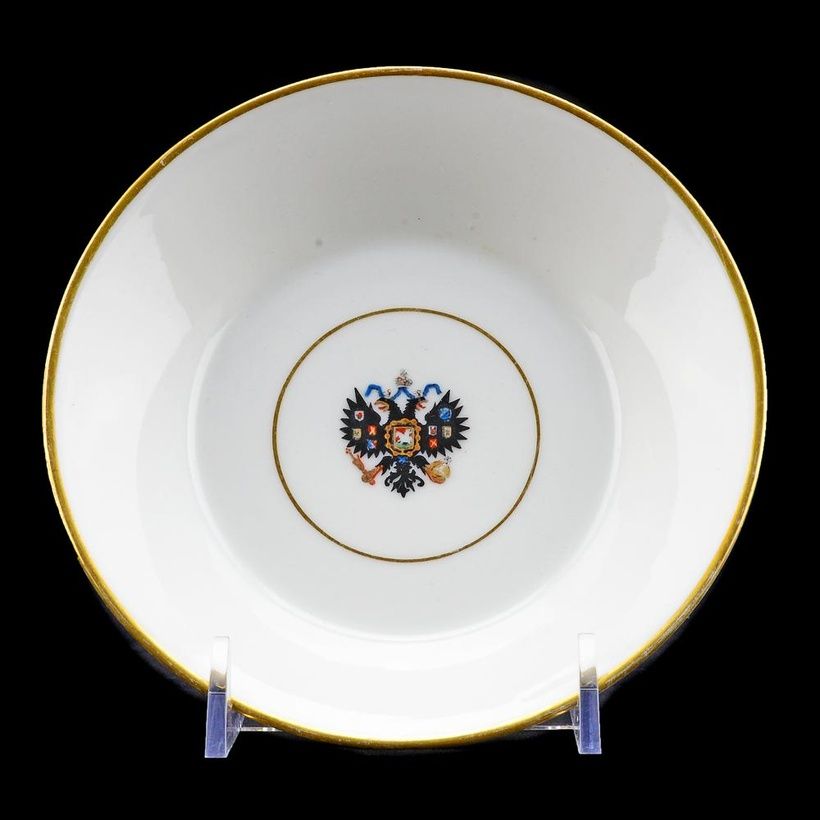 Antique Russian porcelain saucer