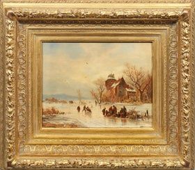 "Düsseldorf Landscape Artist: Ice Pleasures and Evening Winter Landscapes"