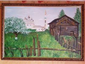 "Village" Canvas, oil