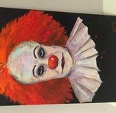 Clown Acrylic, canvas.