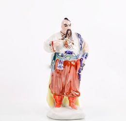 Porcelain figure "Taras Bulba". Sculptor Ksanfiy Kuznetsov, Polonnoe ceramic