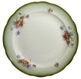 A RUSSIAN IMPERIAL PORCELAIN PLATE BY KUZNETSOV