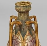 Amphora decorative vase with four handles.