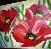 Poppy seed oil, canvas