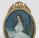 Young Empress "Sissi": miniature portrait