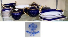 Коллекция 22 предметов фарфоровой посуды МС Кузнецова