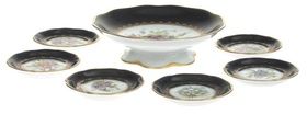 Фарфоровая посуда для варенья (1+6) работы Елизаветы Гегелло (1904-1999), c 1930-х годов