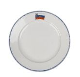 Porcelain plate with "Dobrovolny Flot" sign
