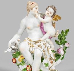 Meissen Figurine Group "Venus and Cupid"