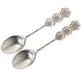 Silver tea spoons, 2 pcs. Hong Kong.