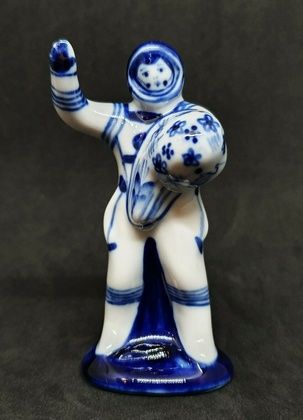 Cosmonaut hand-painted