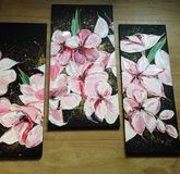 Sakura acrylic + canvas