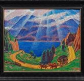 Maloya-Post: Bright expressionist work by Lemann in St. Moritz.