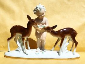 Rare vintage German 23.5 cm porcelain figurine