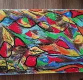 "Abstraction No. 1" Oil pastel