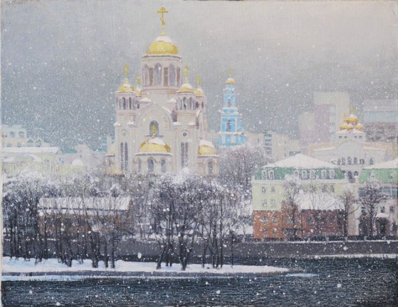 Екатеринбург. Снегопад. х.м. 