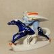 ЧАПАЕВ Красноармеец казак на коне Коростень 1960-е Трегубова Скульптура фарфор СССР