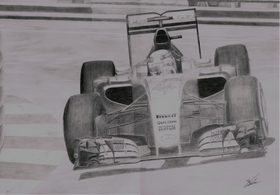 Lewis Hamilton, graphics, paper