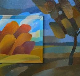 Indian summer 2 (title of a painting), oil on canvas