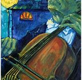 Cellist Canvas, oil