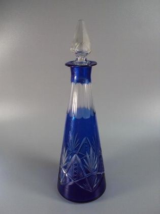 Cobalt glass jug