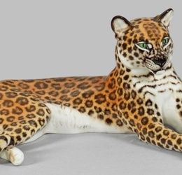 Art Nouveau Animal Figure "Lying Leopard"