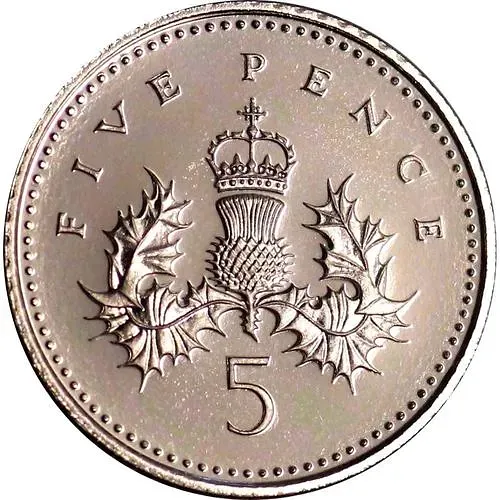 5 пенсов 1992 [Великобритания]