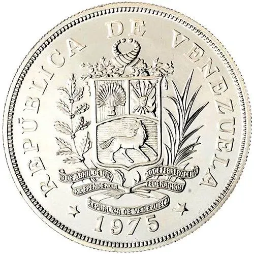 50 боливаров 1975, Международный союз охраны природы и природных ресурсов [Венесуэла] Proof