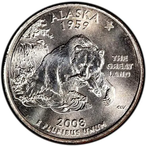 25 центов 2008, P, Аляска [США]