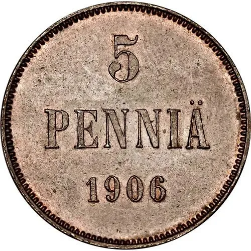 5 пенни 1906