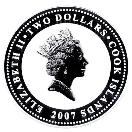 2 доллара 2007, автомат [Острова Кука] Proof