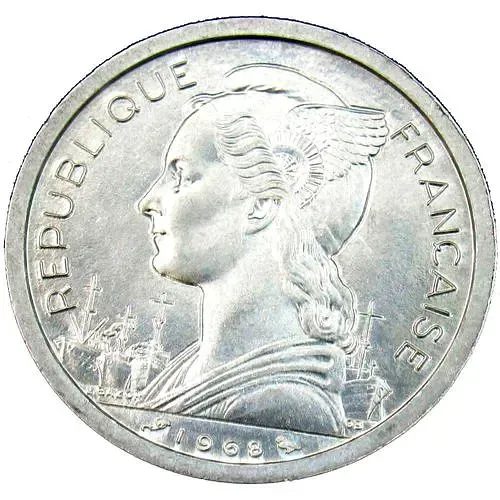 2 франка 1968 [Джибути / Французская территория афар и исса]