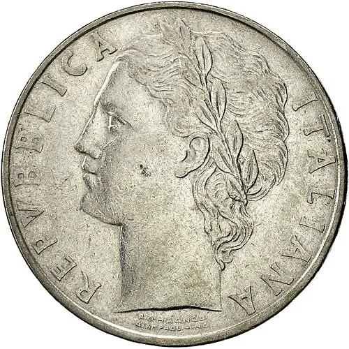 100 лир 1957 [Италия]