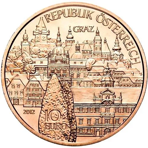 10 евро 2012, Штирия, медь [Австрия]