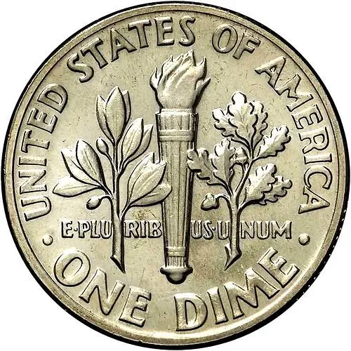 10 Cents 1971, D, Mint Mark "D" - Denver [USA]